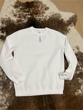 Lounge Crewneck Sweatshirt in White
